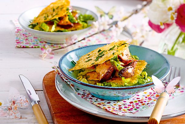 Parmesan-Pilz-Türmchen Rezept Parmesan-Pilz-Türmchen Rezept