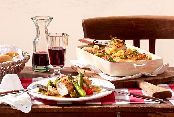 Pollo con aglio al forno Rezept Pollo con aglio al forno Rezept