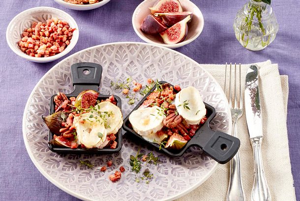 Raclette mit Speck und Feigen Rezept Raclette mit Speck und Feigen Rezept