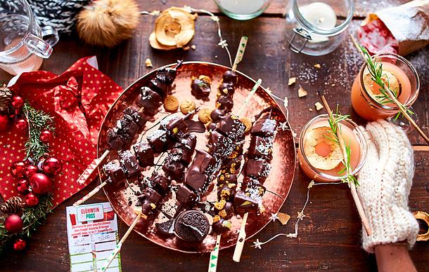 Schoko-Frucht-Spieße Rezept Schoko-Frucht-Spieße Rezept