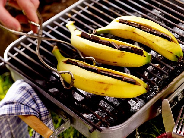 Schokobananen vom Grill Rezept Schokobananen vom Grill Rezept