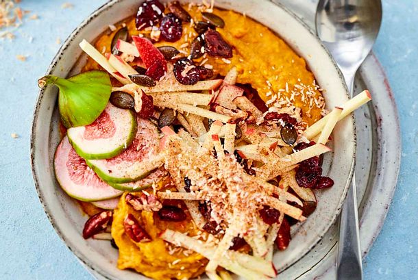 Süße Kokos-Kürbis-Bowl Rezept Süße Kokos-Kürbis-Bowl Rezept