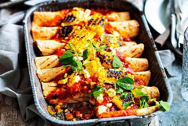 vamos veggies enchiladas rezept