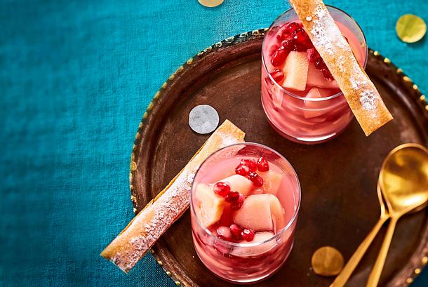 Winter-Sangria mit Granatapfel Rezept