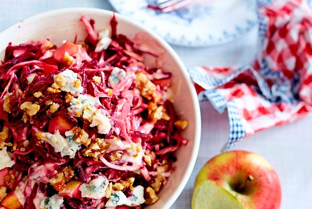 Winterlicher Weißkohlsalat mit Roter Bete Rezept
