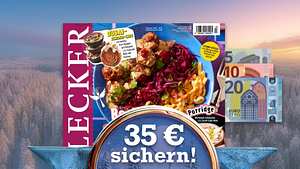 LECKER empfehlen und 35€ sichern!“