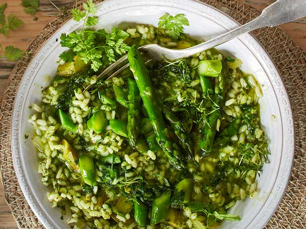 Abwaschwunder-Risotto mit Bärlauch Rezept