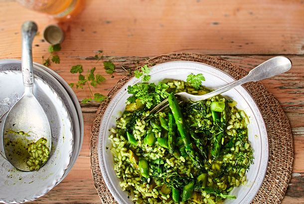 Abwaschwunder-Risotto mit Bärlauch Rezept Abwaschwunder-Risotto mit Bärlauch Rezept