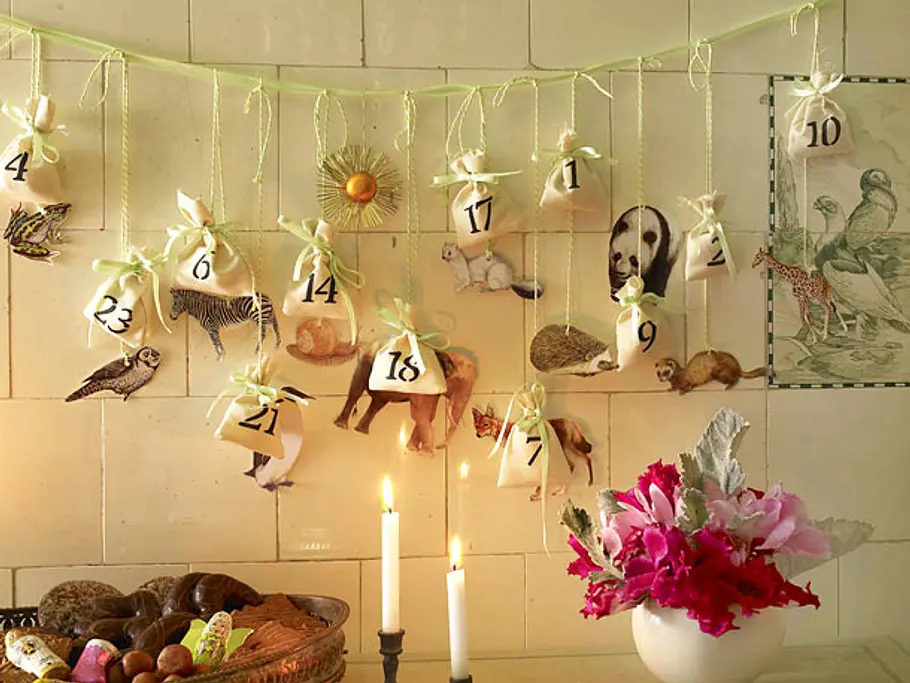Adventskalender mit Tieren
