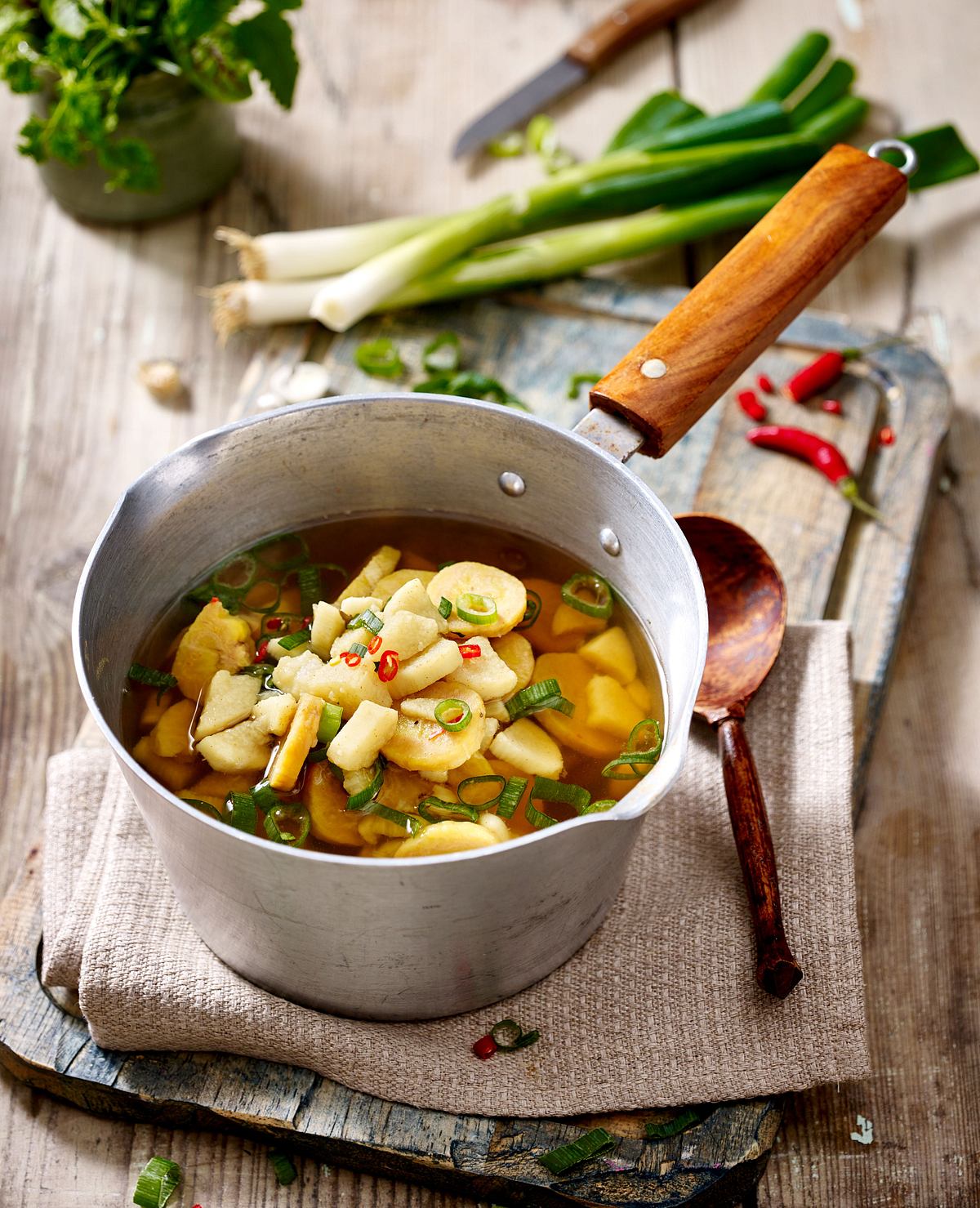 Afrikanische Yams-Suppe mit Kochbanane Rezept