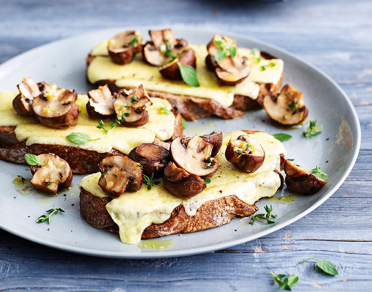 After-Work-Röstbrot mit Pilzen Rezept