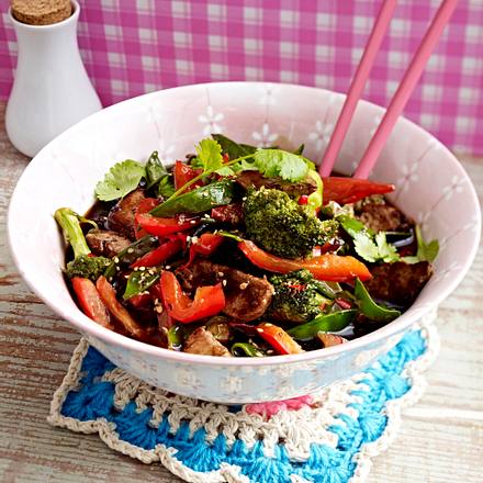 After-work-Wok mit Schnitzel-Schnetzeln Rezept After-work-Wok mit Schnitzel-Schnetzeln Rezept