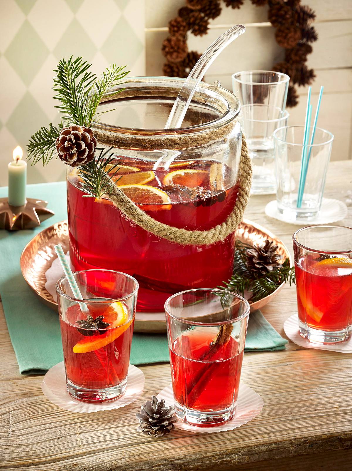 Alkoholfreier Cranberry-Punsch Rezept
