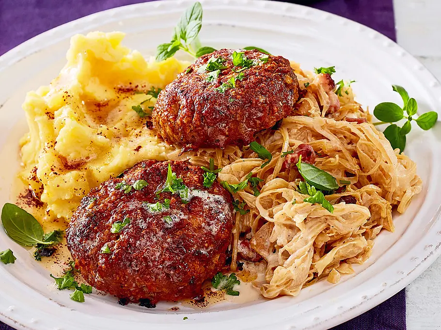Alles-Bulette-Lunch nach Hausmannsart Rezept
