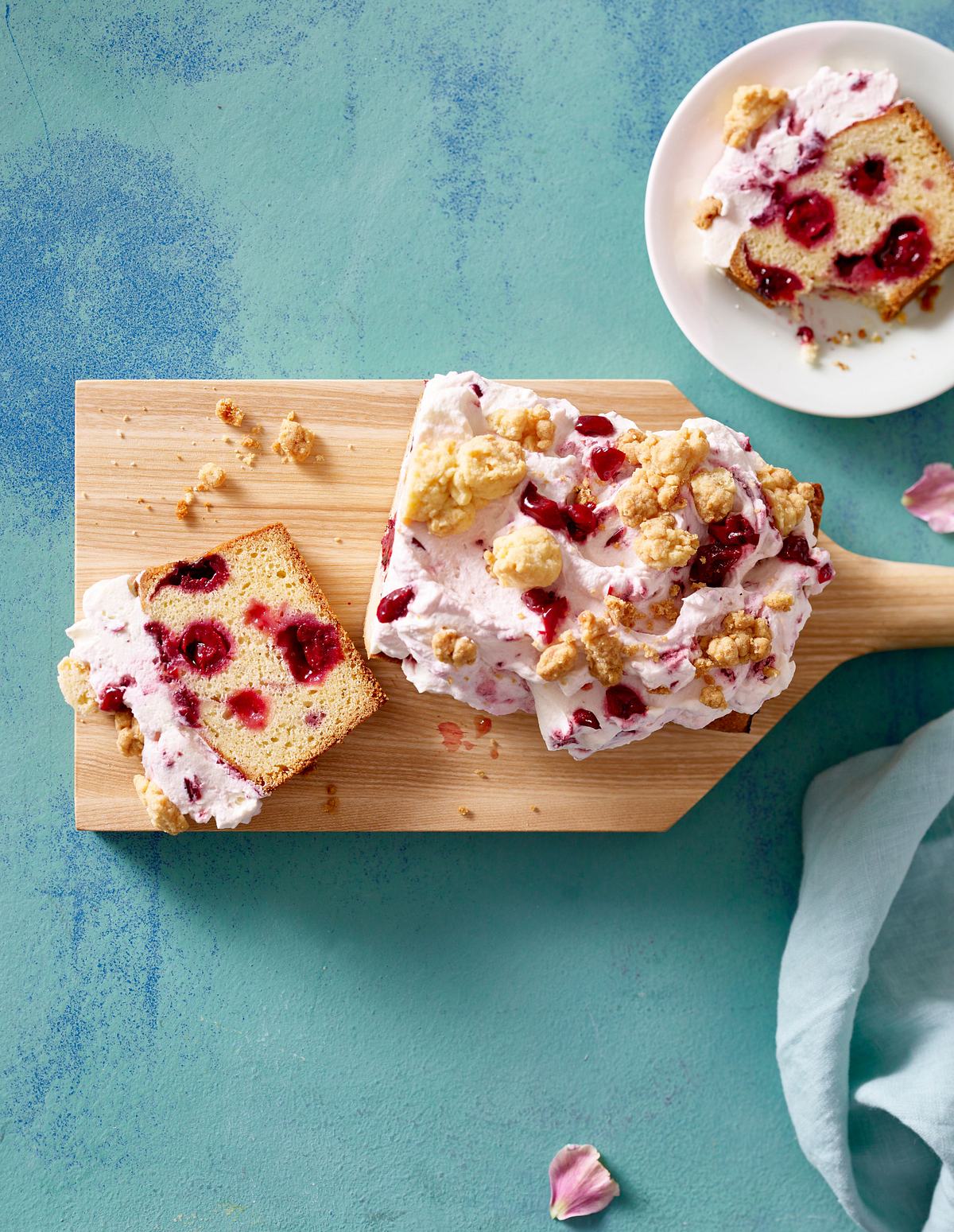 Amarena-Kastenkuchen mit Streuseln Rezept