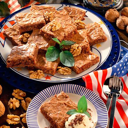Amerikanische Brownies Rezept Amerikanische Brownies Rezept