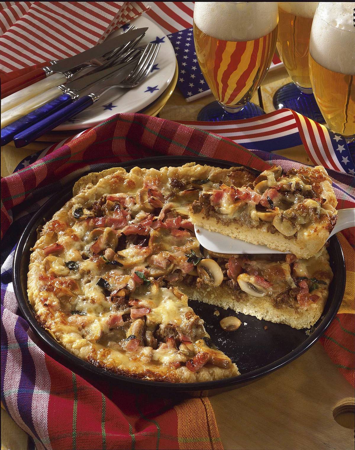 Amerikanische Pizza Rezept