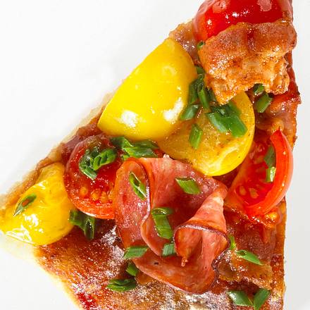 Amerikanische Salami-Pizza Rezept Amerikanische Salami-Pizza Rezept