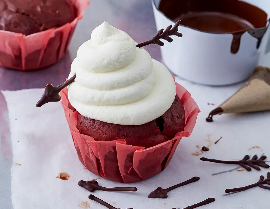 Amors Red-Velvet-Cupcake Rezept Amors Red-Velvet-Cupcake Rezept