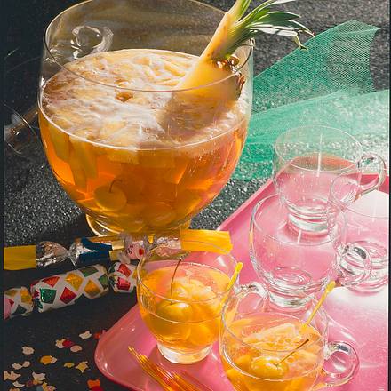 Ananas-Apfel-Bowle Rezept