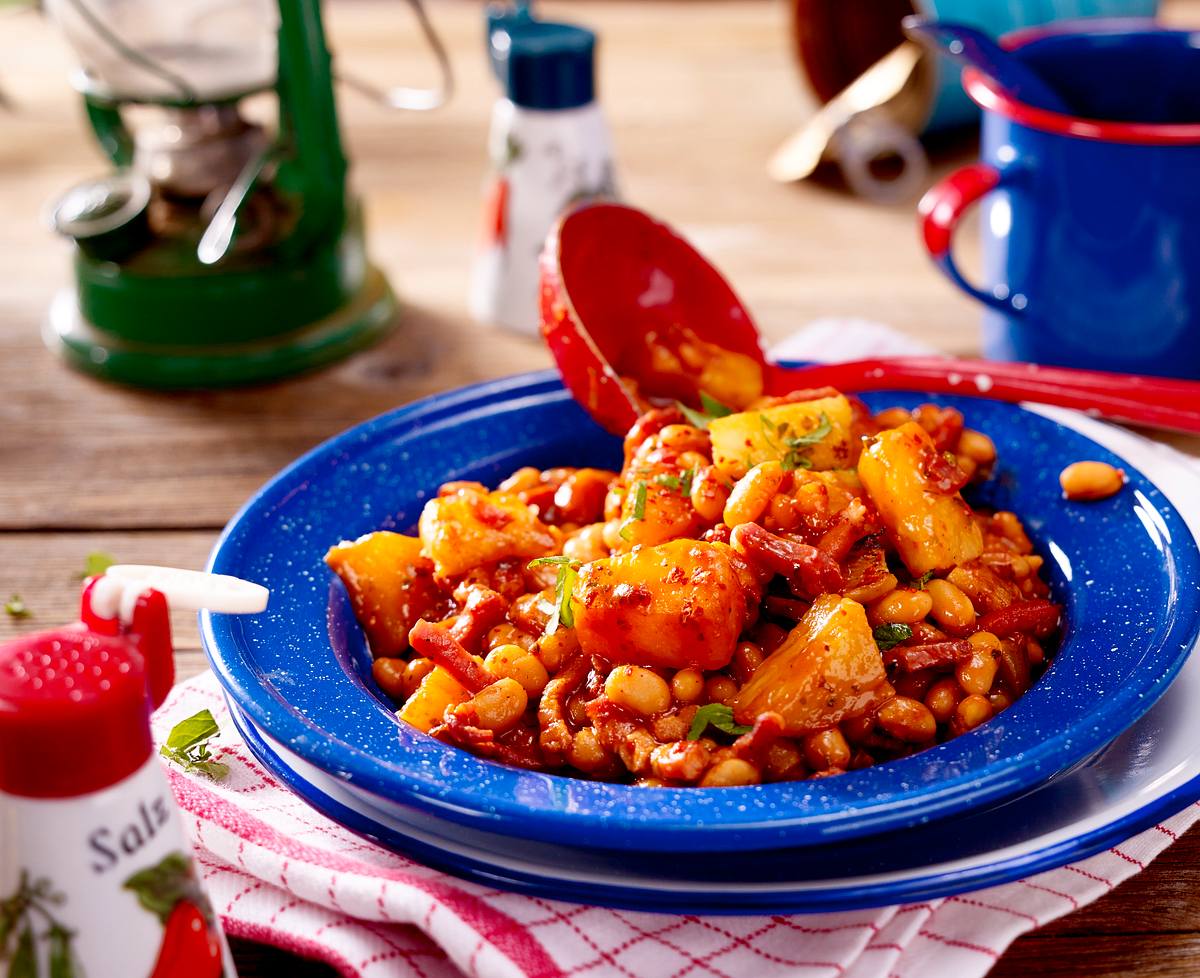 Ananas-Baked Beans Rezept