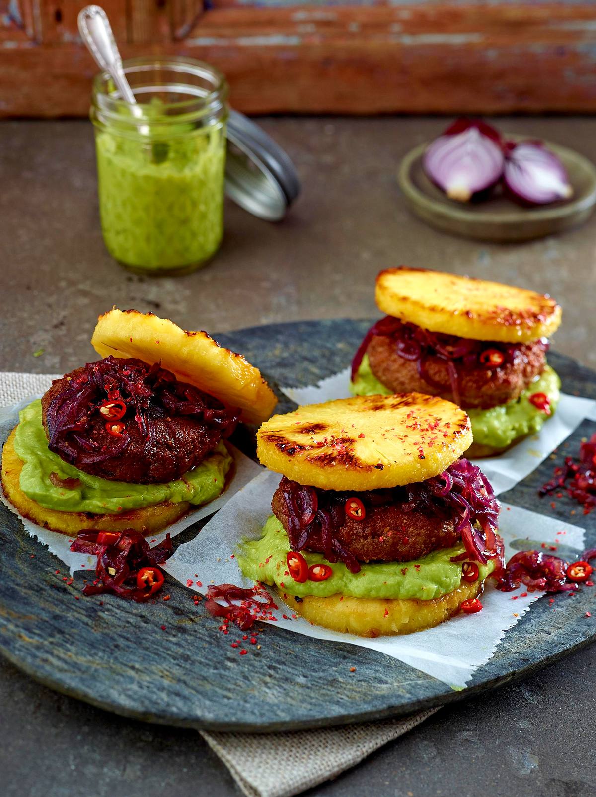 Ananas-Burger Rezept