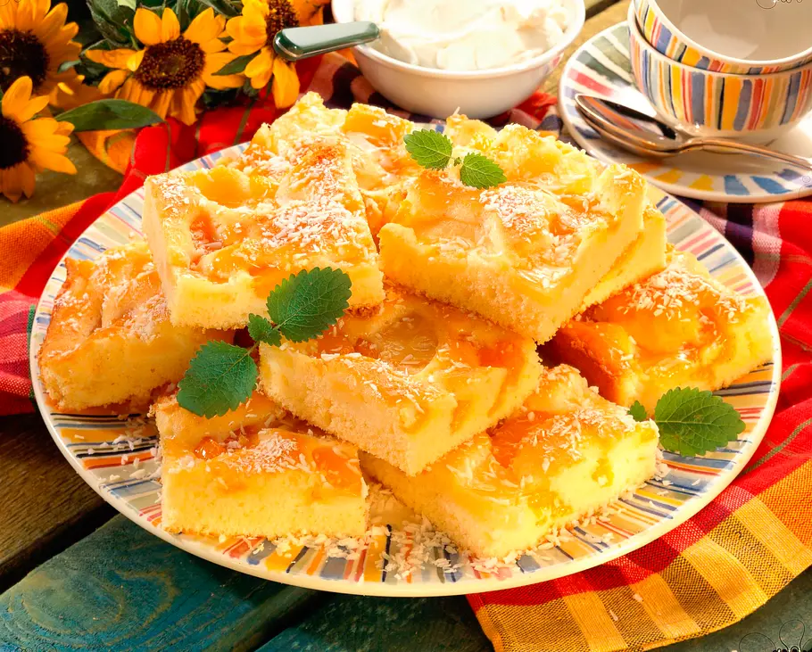 Ananas-Mandarinen-Blechkuchen Rezept Ananas-Mandarinen-Blechkuchen Rezept