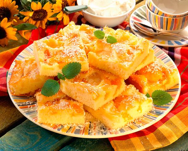 Ananas-Mandarinen-Blechkuchen Rezept Ananas-Mandarinen-Blechkuchen Rezept