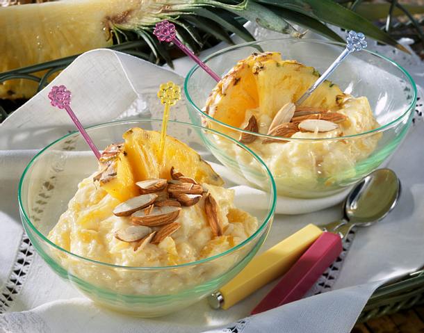Ananas-Mandelpudding Rezept Ananas-Mandelpudding Rezept