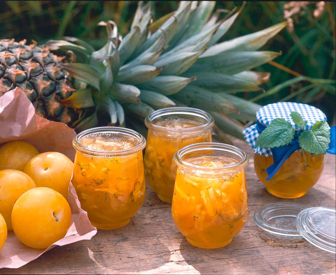 Ananas-Pflaumen-Konfitüre Rezept | LECKER