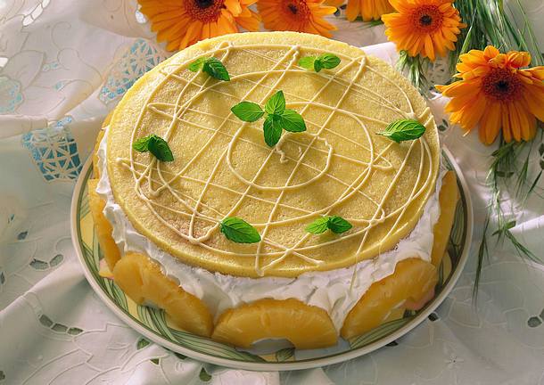 Ananas-Sahnetorte Rezept Ananas-Sahnetorte Rezept