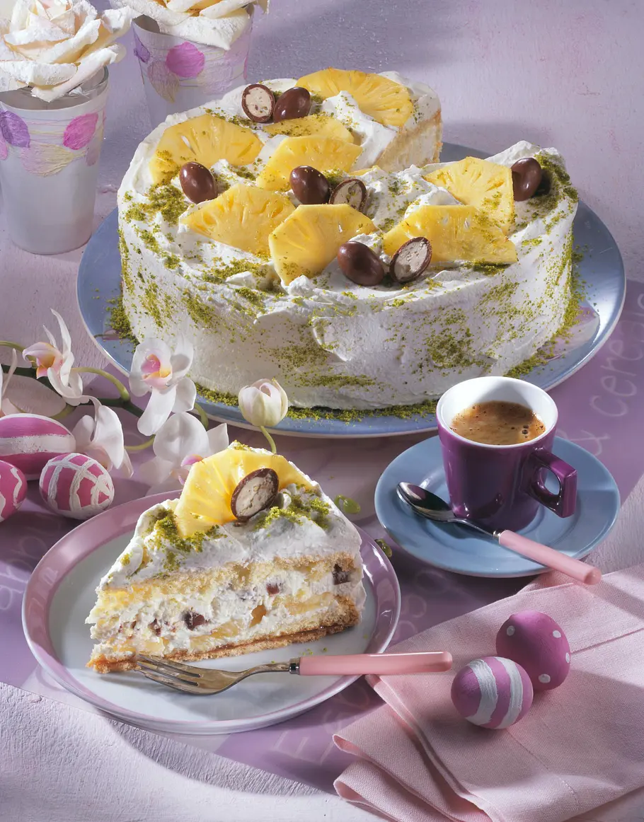 Ananas-Schokobons-Torte (Ananas aus der Dose) Rezept