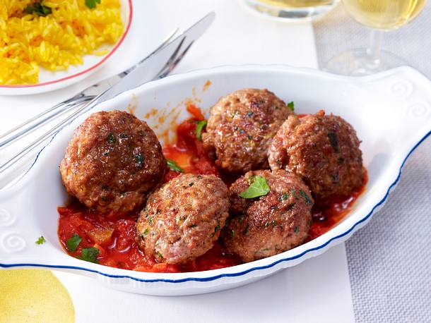 Andalusische Mini-Frikadellen (Albondigas) Rezept Andalusische Mini-Frikadellen (Albondigas) Rezept