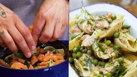 Andys Muschelnudeln mit Ziegenkäse - Foto: House of Food / Bauer Food Experts KG
