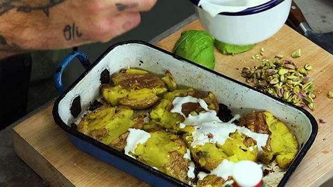 Andys Smashed Potatoes mit easy Topping - Foto: House of Food / Bauer Food Experts KG
