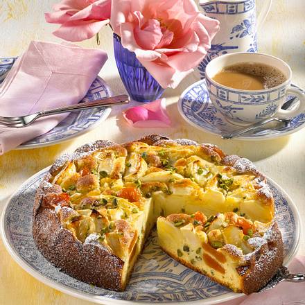 Apfel-Aprikosen-Kuchen Rezept