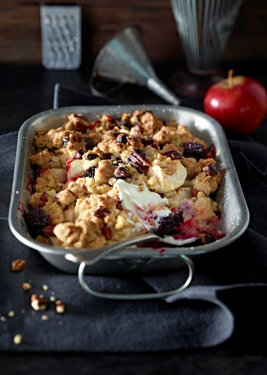Apfel-Brombeer-Crumble Rezept Apfel-Brombeer-Crumble Rezept