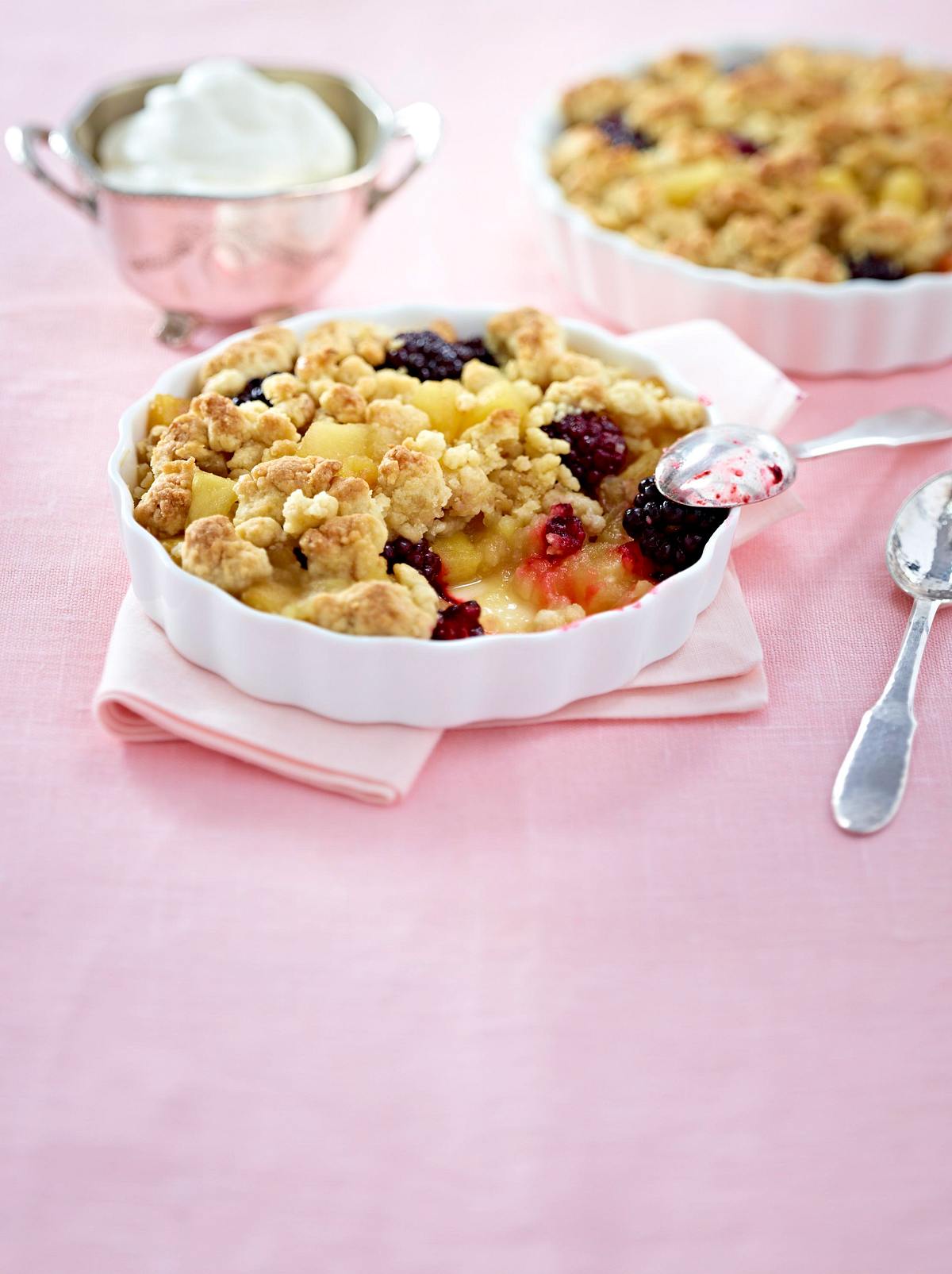 Apfel-Brombeer Crumble Rezept