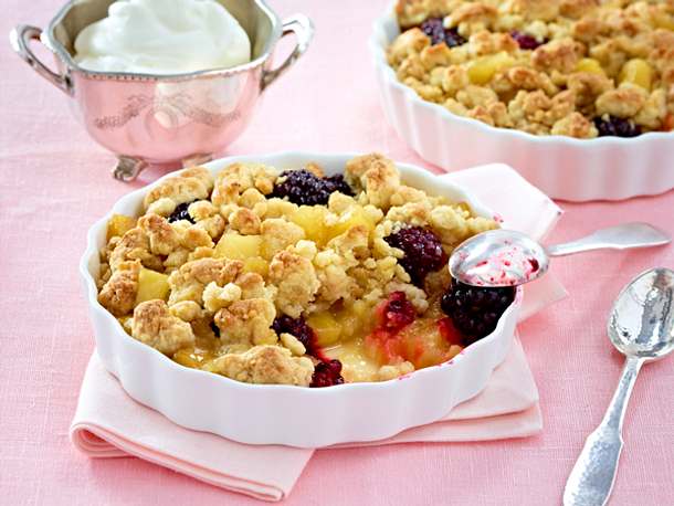 Apfel-Brombeer Crumble Rezept Apfel-Brombeer Crumble Rezept