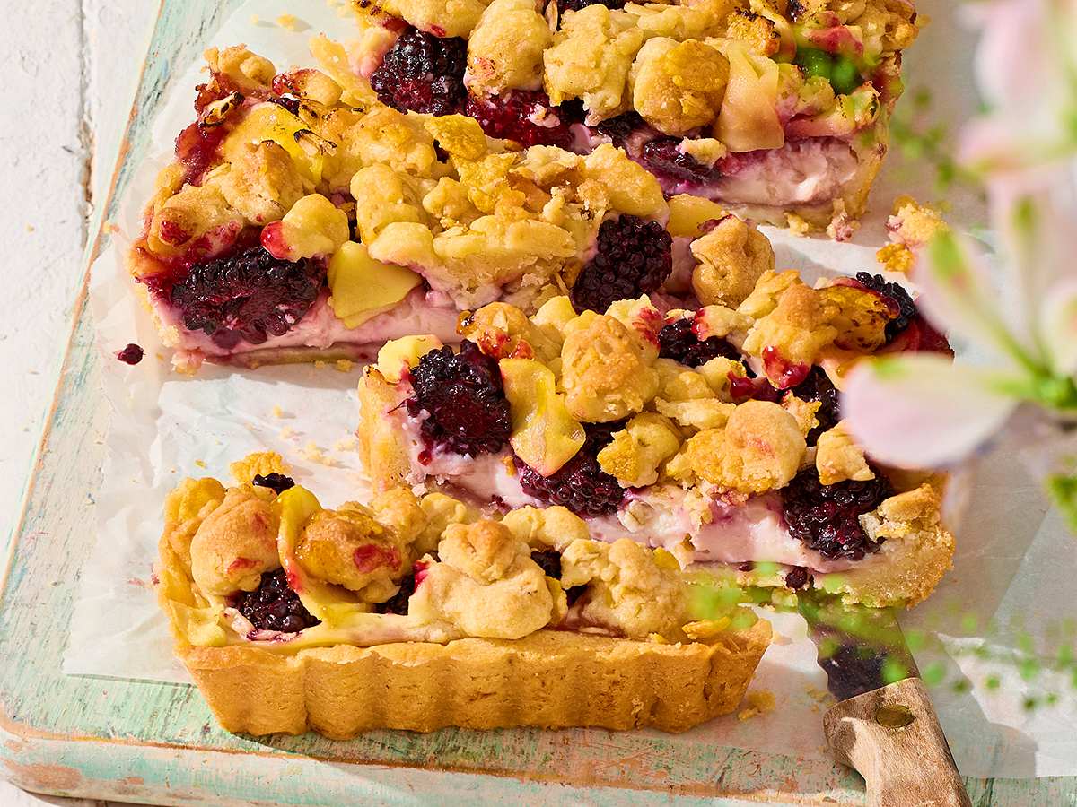 Apfel-Brombeer-Tarte Rezept