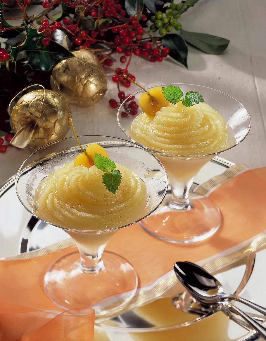 Apfel-Calvados-Sorbet Rezept Apfel-Calvados-Sorbet Rezept