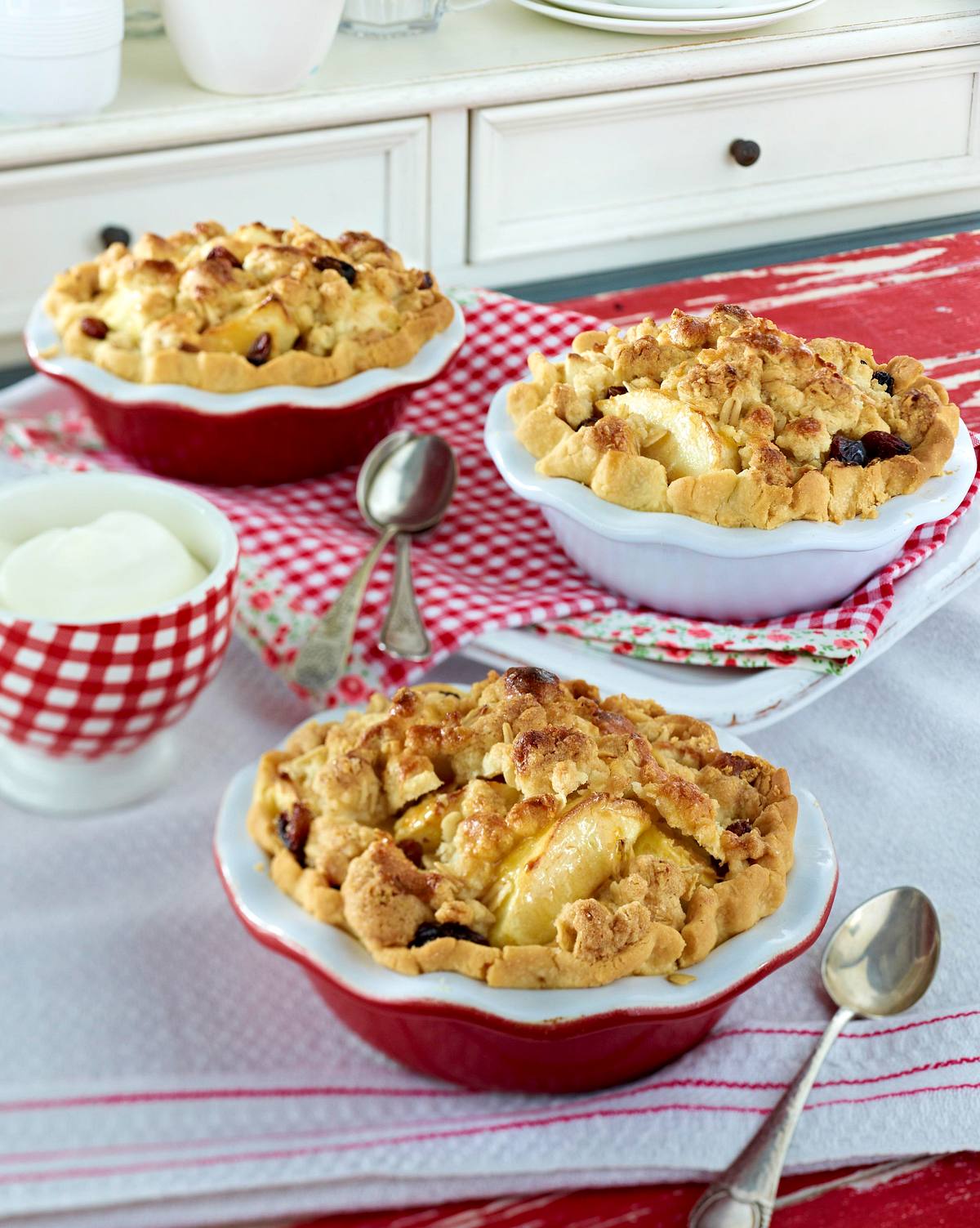 Apfel-Crumble-Pie Rezept