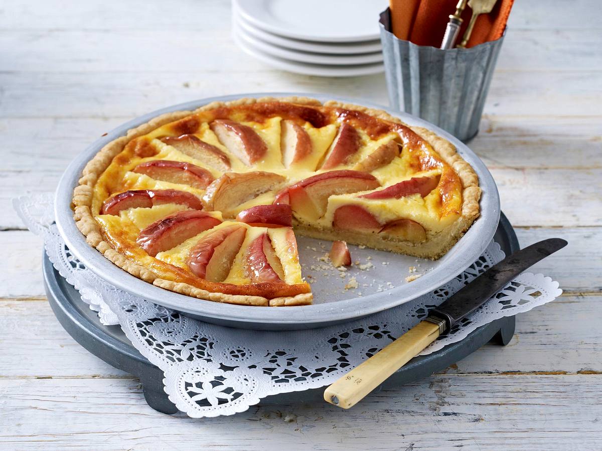 Apfel-Eierlikör-Tarte Rezept