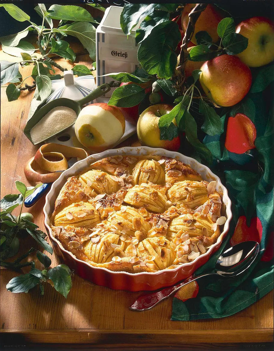 Apfel-Grieß-Torte Rezept Apfel-Grieß-Torte Rezept