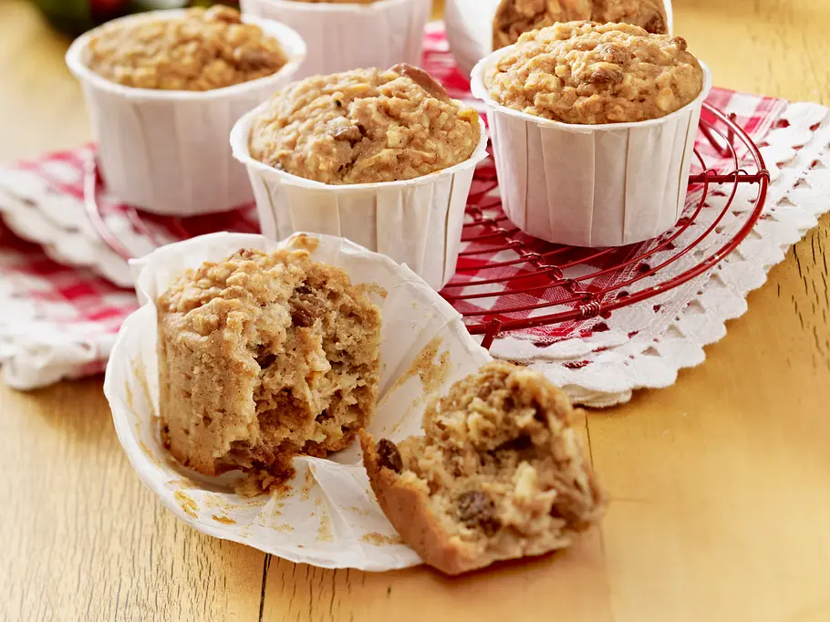 Apfel-Haferflocken-Muffins Rezept Apfel-Haferflocken-Muffins Rezept