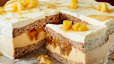 Apfel-Mandel-Torte mit Ahornsirup Rezept - Foto: LECKER @ Bauer Media Group Apfel-Mandel-Torte mit Ahornsirup Rezept - Foto: LECKER @ Bauer Media Group