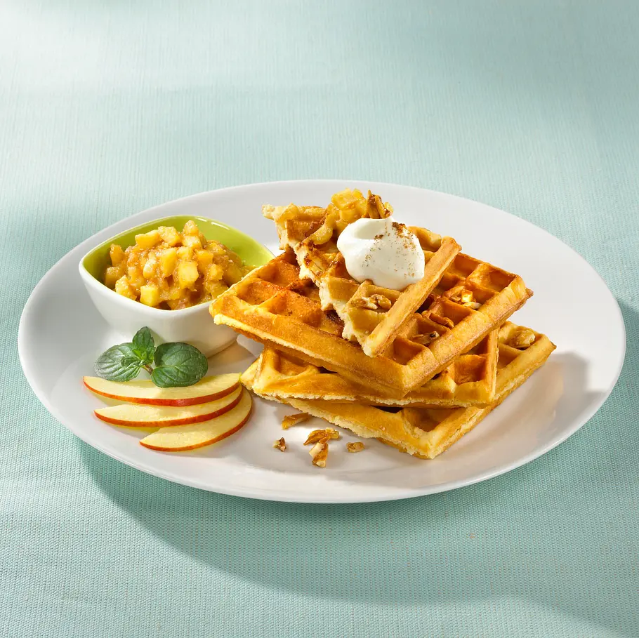 Apfel-Mandel-Waffeln Rezept Apfel-Mandel-Waffeln Rezept