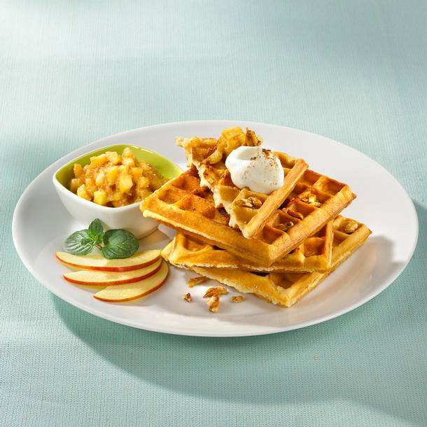 Apfel-Mandel-Waffeln Rezept Apfel-Mandel-Waffeln Rezept