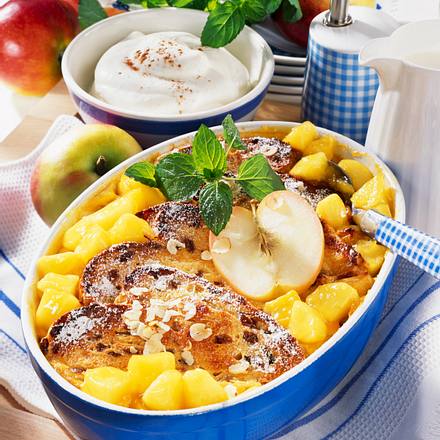 Apfel-Michel mit Rosinenbrot Rezept