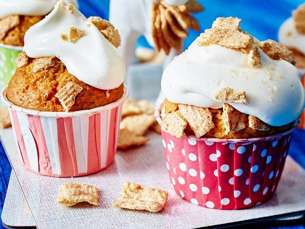 Apfel-Muffins mit Zimt-Knusper Rezept Apfel-Muffins mit Zimt-Knusper Rezept